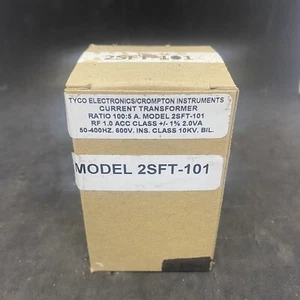 100:5 Ratio Crompton 2SFT-101 Current Transformer, 50-400Hz, 600V - NEW Surplus! - Picture 1 of 7