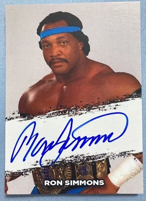 Ron Simmons Faarooq auto card wcw wwe signed champion apa  - Image 1 of 2