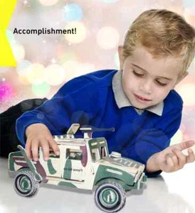 Cota Global Kids 3D Colorful Wooden Puzzle SUV H1 Armored Vehicle Construction - Picture 1 of 3
