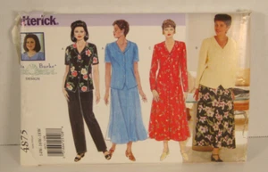 Butterick 4875 Easy Dress, Top, Skirt & Pants Women's 14W-18W Pattern Uncut - Picture 1 of 3