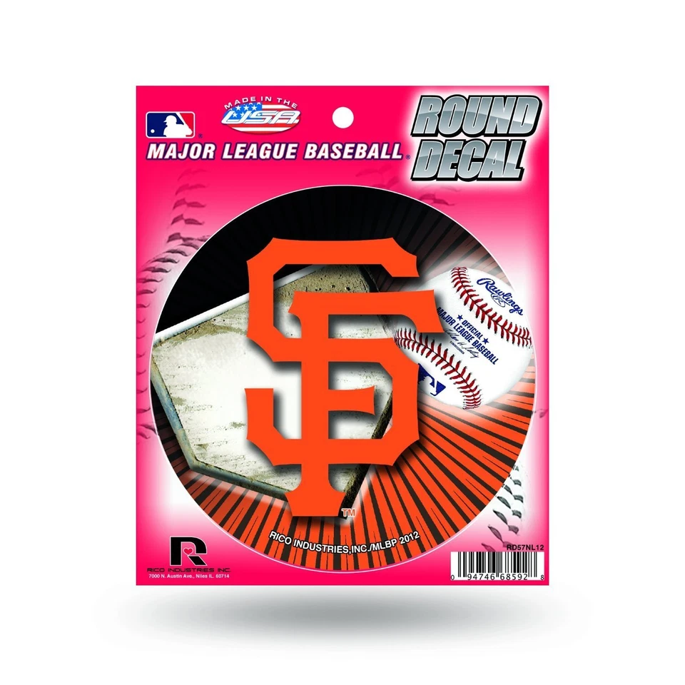 MLB San Francisco Giants Round Decal - Image 1 of 1