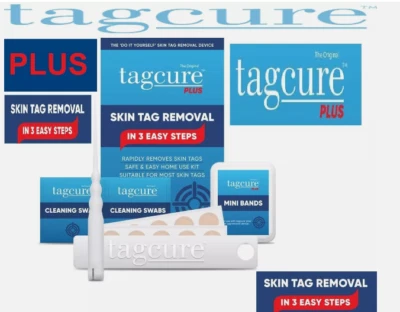 TAGCURE Natural Skin Tag Remover Effective Patch Safe Pain-Free Premium Tag-Cure PLUS