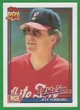 Jeff Torborg - 1991 Topps #609 - Chicago White Sox Baseball Card
