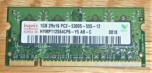 Hynix 1GB HYMP112S64CP6-Y5 AB / PC2-5300S-555-12 ID10918 - Bild 1 von 1