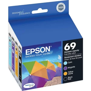 Cartucho de tinta original Epson T69 negro o 69 tricolores cian magenta amarillo - Imagen 1 de 12