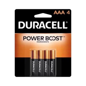 Duracell Power Boost Ingredients CopperTop AAA 1.5V Alkaline Batteries 4 pk - Picture 1 of 2