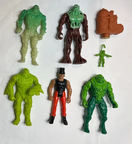 Vintage Kenner Swamp Thing Action Figure Lot Swamp Trap Glow In Dark 1990 Cover