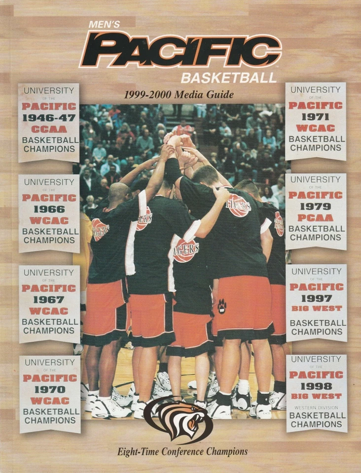 1999-2000 Pacific Tigers College Basketball Media Guide - Image 1 of 1
