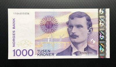 NORWAY NORGES BANK 1000 Kroner 2004 UNC P-52B - Image 1 of 2