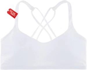 Women's Low Impact Wire Free Studio Racerback Active Sports Bra - Picture 1 of 13