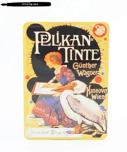 Small Pelikan Metal Promotion / Decoration Sign  "Pelikan Tinte"  - Picture 1 of 4