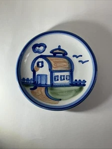 Vintage MA Hadley Pottery … Barn Bread Plate 6” - Picture 1 of 3