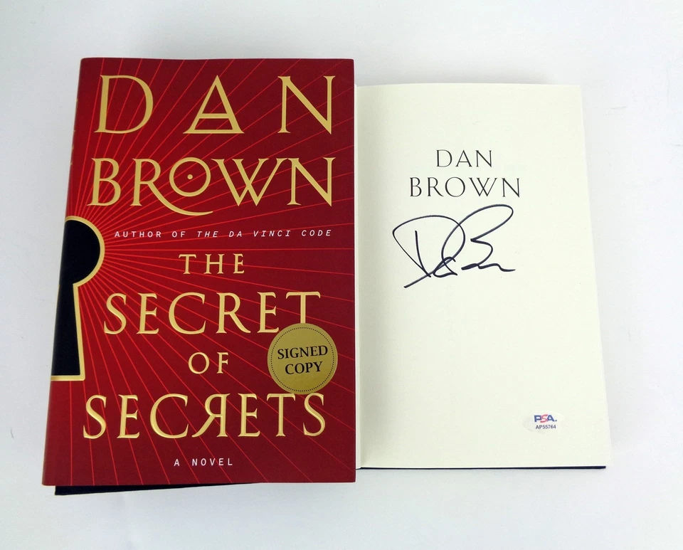 Dan Brown Signed Autograph The Secret of Secrets 1st Edition Book PSA/DNA COA Foto 1 de 1