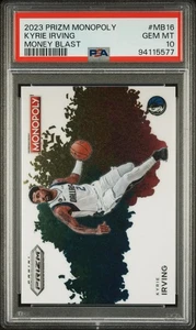Kyrie Irving 2023-24 Panini Prizm Monopoly Color Money Blast PSA 10 #MB-16 - Picture 1 of 2