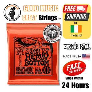 Ernie Ball Skinny Top Heavy Bottom Guitar Strings 10-52 + 2 Strap Locks - Picture 1 of 5