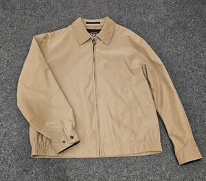 Chaqueta Newport Harbor Para Hombre Mediana Caqui Beige Cremallera Frontal Informal Forrada... - Imagen 1 de 14