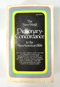 The New World Dictionary Concordance To The New American Bible 1970 - Picture 1 of 10