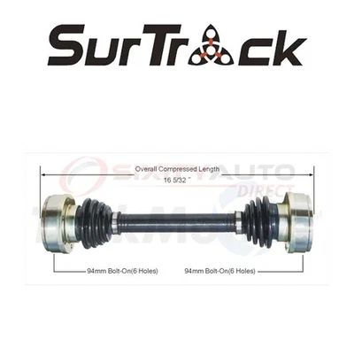 SurTrack CV Axle Shaft for 1969-1974 Volkswagen Karmann Ghia 1.5L 1.6L H4 - vy - Image 1 of 4