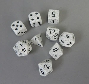 Chessex speckled old mold mix Urban Camo 9pc polyhedral dice set w pips - Picture 1 of 2