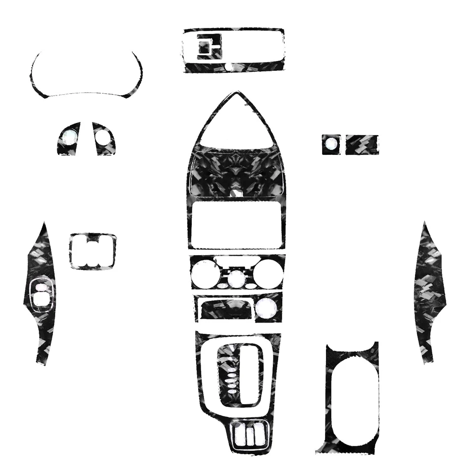 Kits interiores completos de fibra de carbono forjada de 21 piezas cubierta para Toyota Celica 00-05 Foto 1 de 4