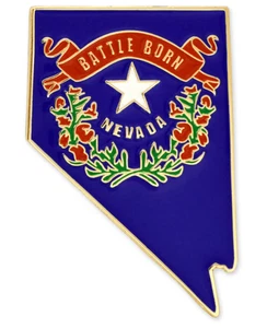 NEVADA STATE SHAPE LAPEL PIN - Picture 1 of 1