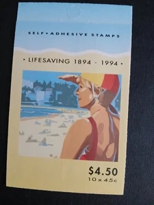 AUSTRALIA-1994 SG SB83 $4.50 LIFESAVING IN AUSTRALIA STAMP BOOKLET MNH - Picture 1 of 2