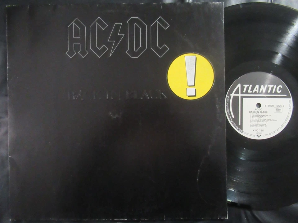 AC/DC Back In Black / 80s Reissue LP Germany WEA ATLANTIC ATL 50735 - Bild 1 von 4