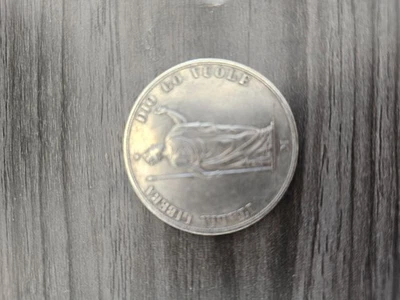 1848 ITALY Italian States LOMBARDY Authentic ANTIQUE Silver 5 Lire Coin i110815 - Image 1 of 4