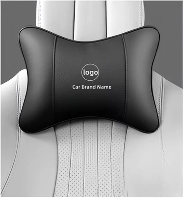 1 pieza Reposacabezas Coche Cuero Suave Cojín Cuello Almohada Reposacabezas Para Accesorios BMW Foto 1 de 4
