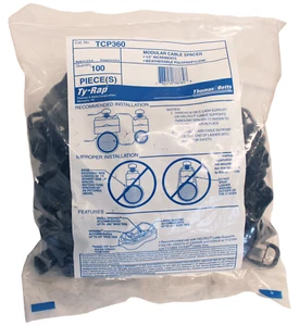 Thomas & Betts Cable Spacers Ty-Rap TCP360 (100 pack) - Picture 1 of 2