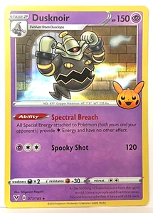 Dusknoir 071/185 Trick Or Trade BOOster Stamped Holo Pokemon Trading TCG 2023 NM - Picture 1 of 2