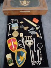 US Army Command Sword Patch + Misc Military Novelty Items - Case Included