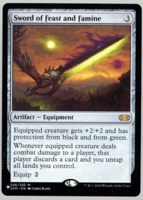 Sword of Feast and Famine 296/332 Non Foil The List Reprints MTG Near Mint - Image 1 of 2