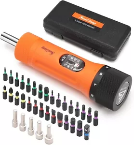 36Pcs Torque Screwdriver Wrench Driver Set 10-70 Inch Pounds lbs with 29 S2 Bits - Picture 1 of 7