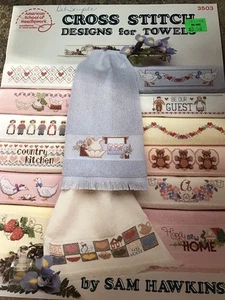 Libro American Needlework Towel Designs Punto de Cruz 18 páginas - Imagen 1 de 1