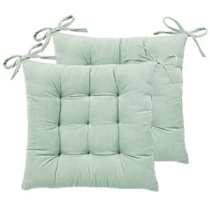 Corduroy Chair Cushion with Ties Ultra Soft Warm Floor Cushion for Kids Readi... - Picture 1 of 7