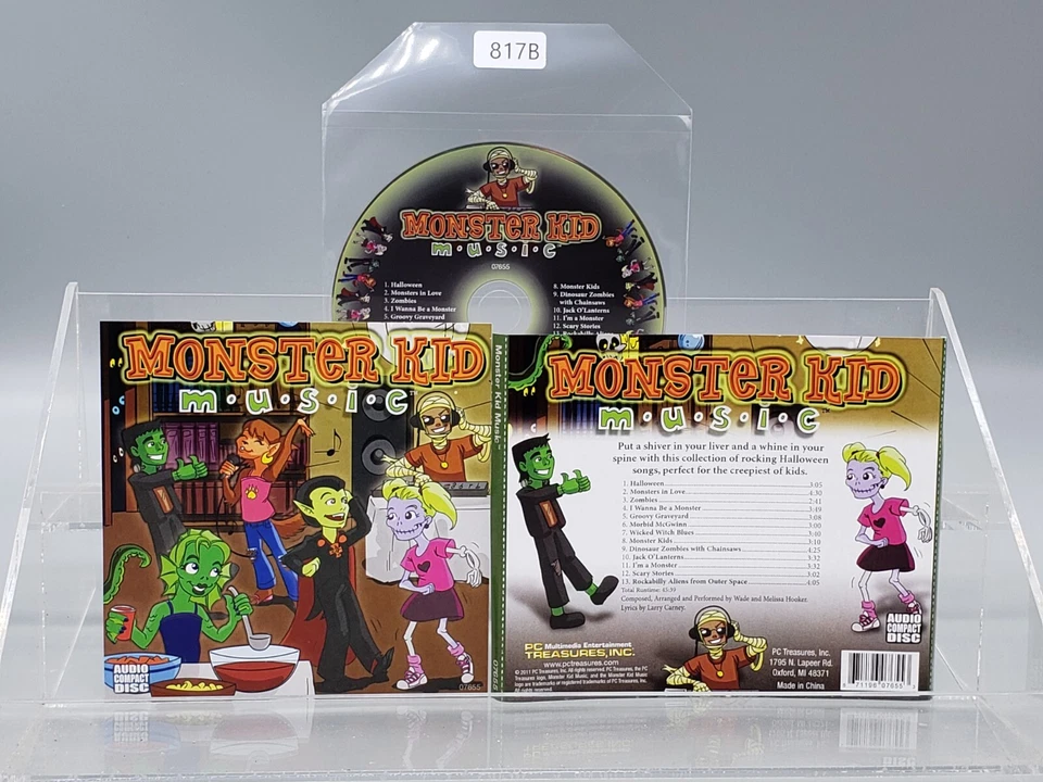 Monster Kid Music (CD Halloween) No Case No Tracking Disc + Artwork Only Foto 1 de 1