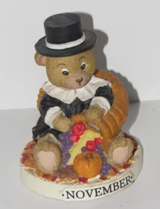 Theadorables November Birthday Bear Papel Figurine - Picture 1 of 3