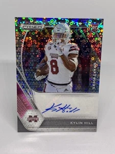 Kylin Hill 2021 Prizm Draft Picks Rookie Auto White Circles Prizm #DPA-KHI - Picture 1 of 2