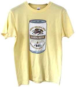 Kirin's Original Brew Draft Beer Men's Cotton Crew Neck T-Shirt Size M Japan  - Picture 1 of 7