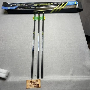 3 Allen Razor 20” Crossbow Bolts (Arrow) Half Moon Nocks 2” Bohning Blazer Vanes - Picture 1 of 18