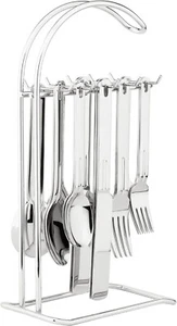20-Piece Stainless Steel Flatware Set with 1-Piece 12" Stand, Service for 4 - Picture 1 of 3