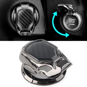 Universal Car Auto Ignition Engine Decor Ring Trim Cover Cap Start Stop Button - Picture 1 of 10