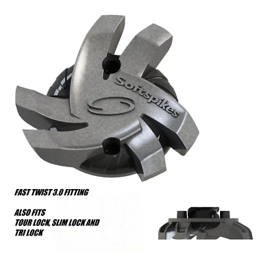 Fast Twist 3.0 Soft Spike in Grey/Black (Choose Quantity From Menu) Tour Lock - Image 1 of 3