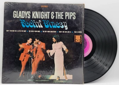 GLADYS KNIGHT & THE PIPS - FEELIN' BLUESY - SOUL LP SOUL *IN SHRINK* - Image 1 of 2