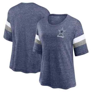 NFL Dallas Cowboys Women's Marled left Chest Weak Side Blitz T-Shirt - S - Picture 1 of 6