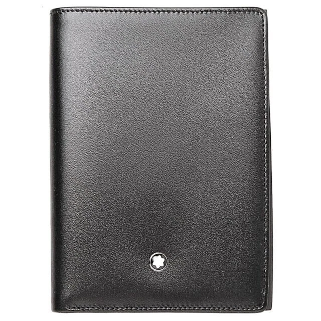 Montblanc Meisterstuck Portafoglio a Libro per Uomo - Nero