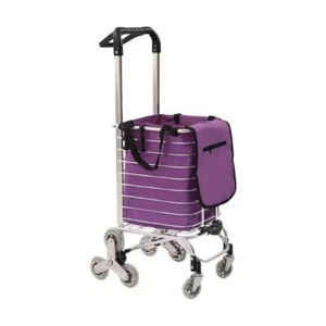 Foldable Shopping Cart Trolley with Rolling Wheels Durable Oxford Cloth Bag - Picture 1 of 6