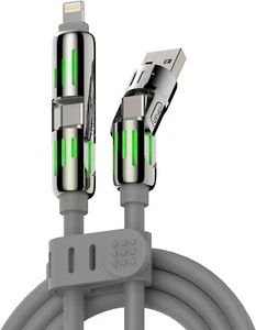 4-in-1 Universal Multi USB Charging Cable – 240W Max Fast Charger Cord, NEW - Zdjęcie 1 z 10