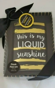 Frasco para beber sofisticado y brillante de 8 oz - sol líquido - Imagen 1 de 1